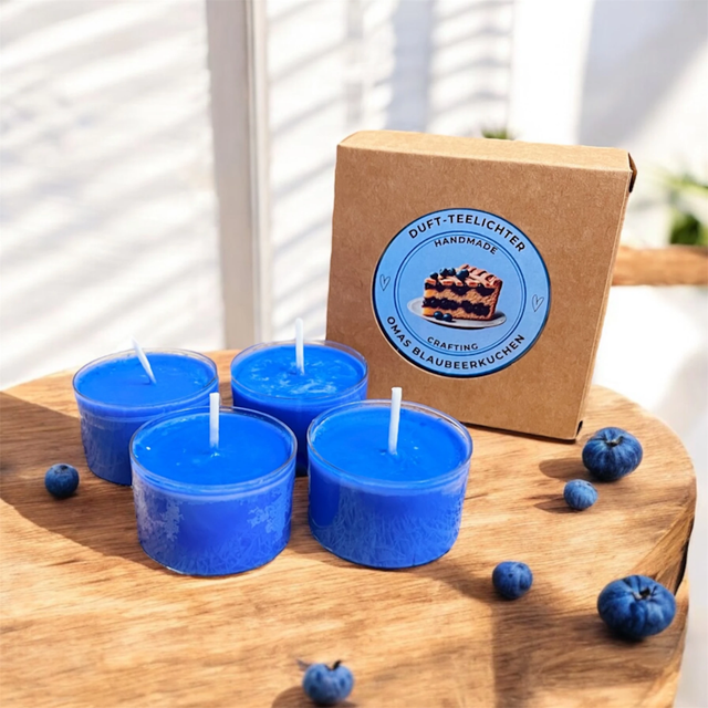 Duft-Teelichter „Omas Blaubeerkuchen“
