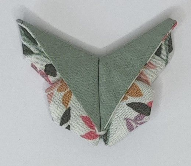 Barrette papillon origami Valse des Feuilles