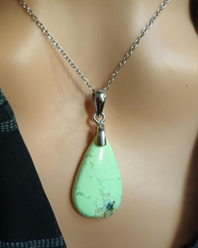 Pendentif en Chrysoprase