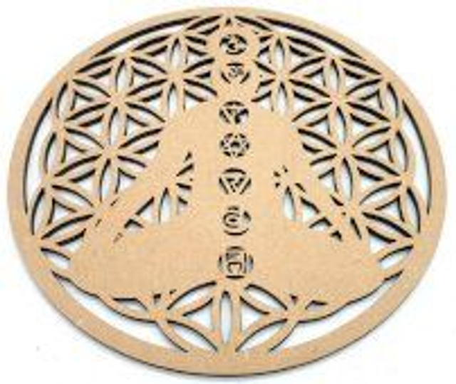 Plaque, Fleur de vie 7 chakras