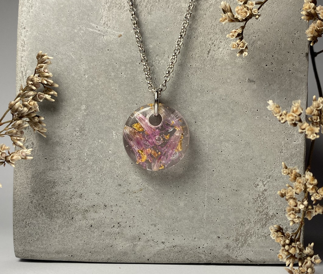 Collier fleurs de ciboulette