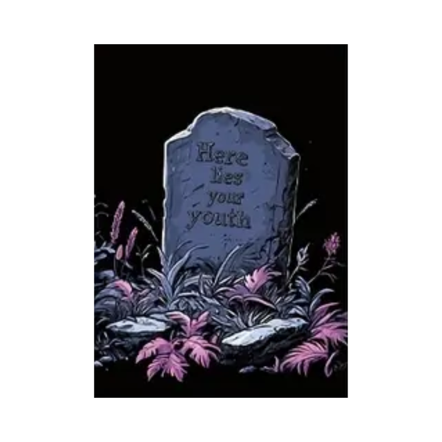 “Here Lies Your Youth” Gothic Birthday Card