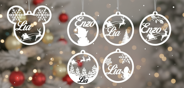 Boule de noël personnalisée