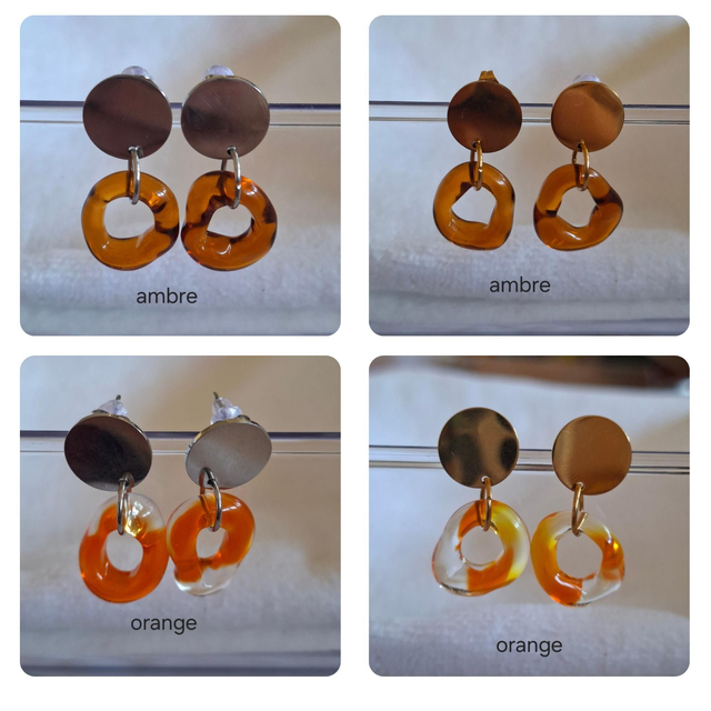 Boucles d'oreilles Organique