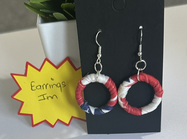 Mixed Dangling Fabric Earrings-MFE36