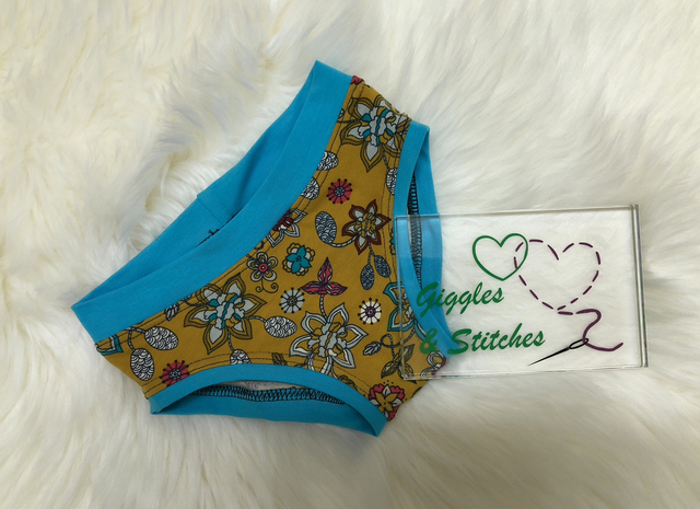 Kids Unisex Briefs Retro Flowers