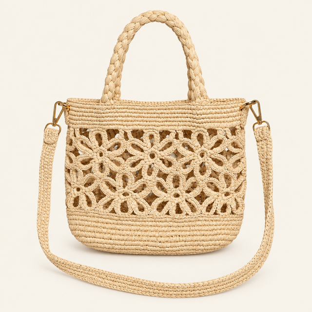 Sac Flora en raphia de Madagascar