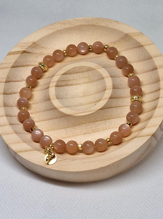 Bracelet Pierre de lune en 0,6 cm