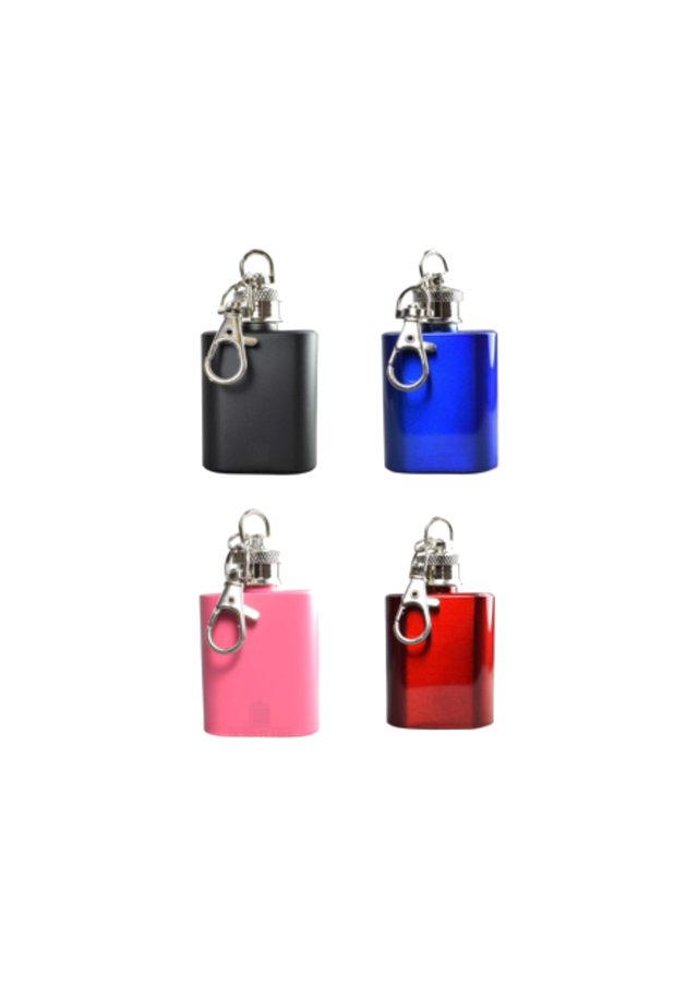 1oz Mini Hip Flask Keyring