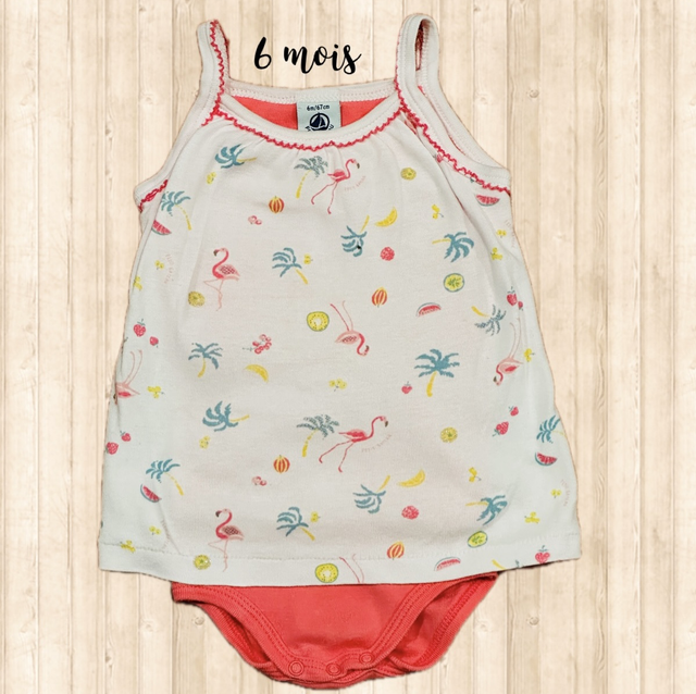 Body robe à bretelles, Petit Bateau 