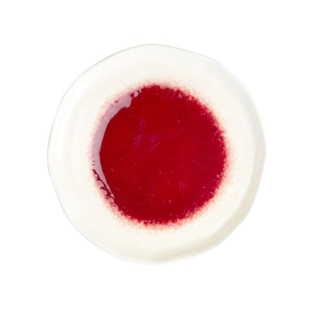 Assiette Émaillée Rouge