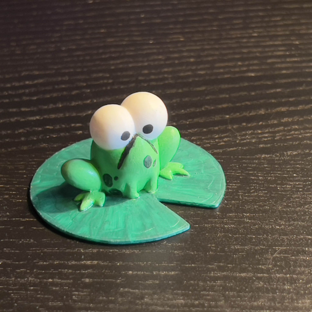 Grenouille verte boudeuse