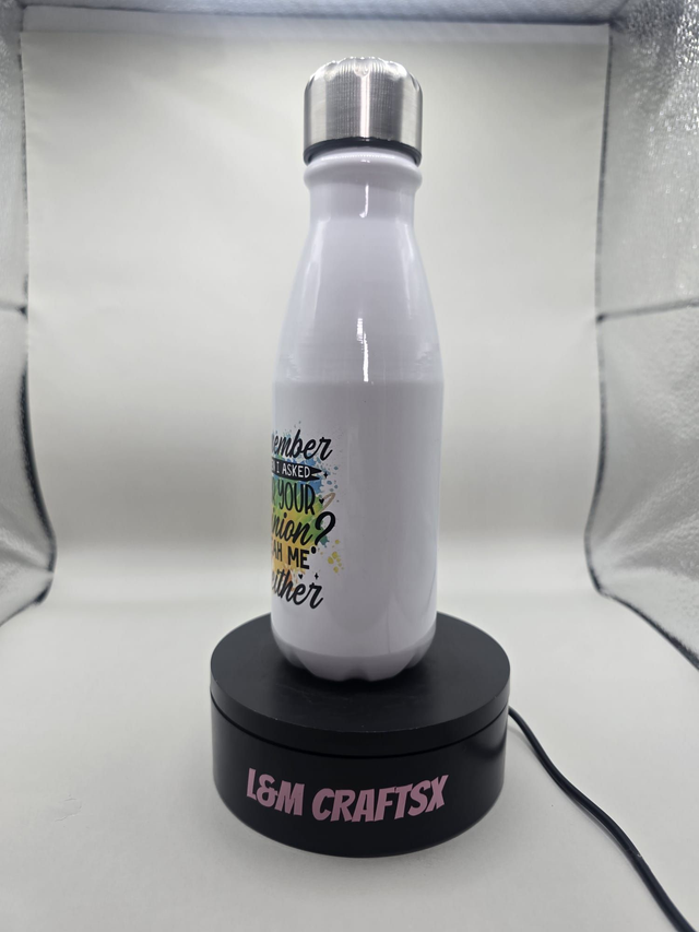 Adult themed humor metal water bottle 550ml
