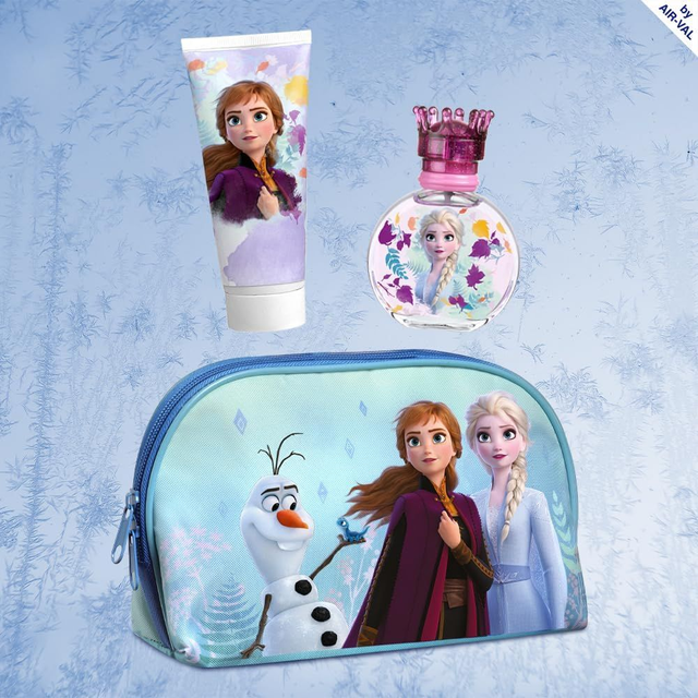 Disney Frozen Kids Toiletry Bag Gift Set, Includes Eau De Toilette (50ml) and Shower Gel (100ml)