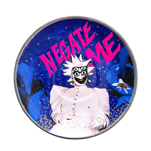 "Negate Me" Blue Upcycled Trinket Dish by House of Frisson
