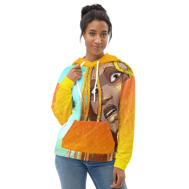 Sweatshirt à Capuche unisexe recyclé- Afrotitan