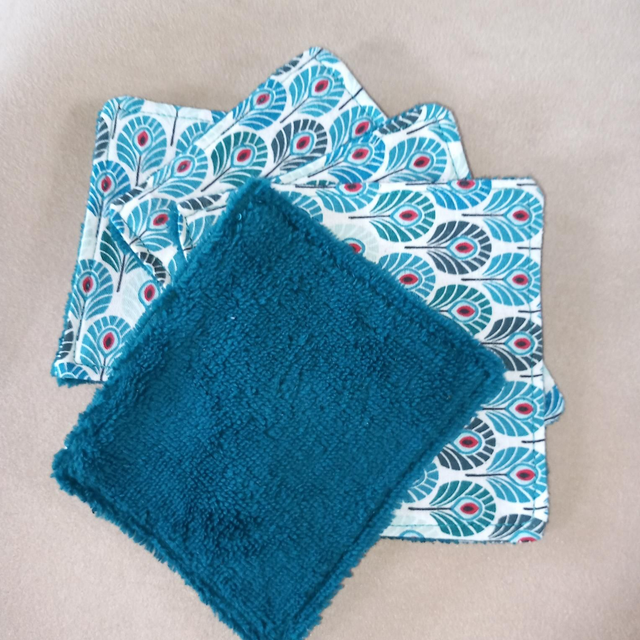 Lot de 6  Lingettes démaquillantes lavable lot de 6