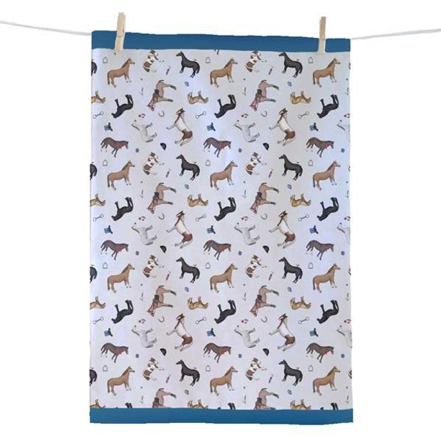 Elico Horses Tea Towel