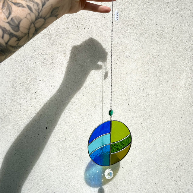 Attrape soleil Patch (bleu/vert)