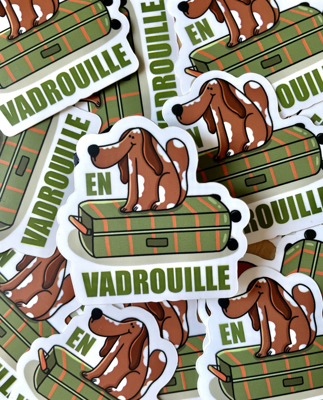 Sticker en vadrouille