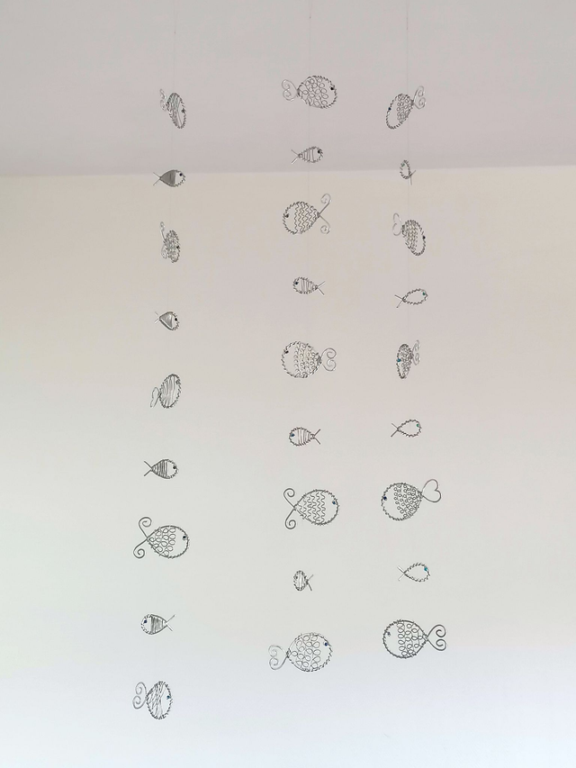 Suspension poissons en aluminium