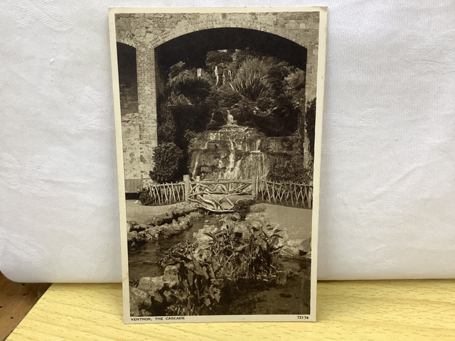 Ventnor, The Cascade, Isle of Wight, Posted 1952 Photochrom Co. Ltd. postcard. Our Ref No R780 £2.50