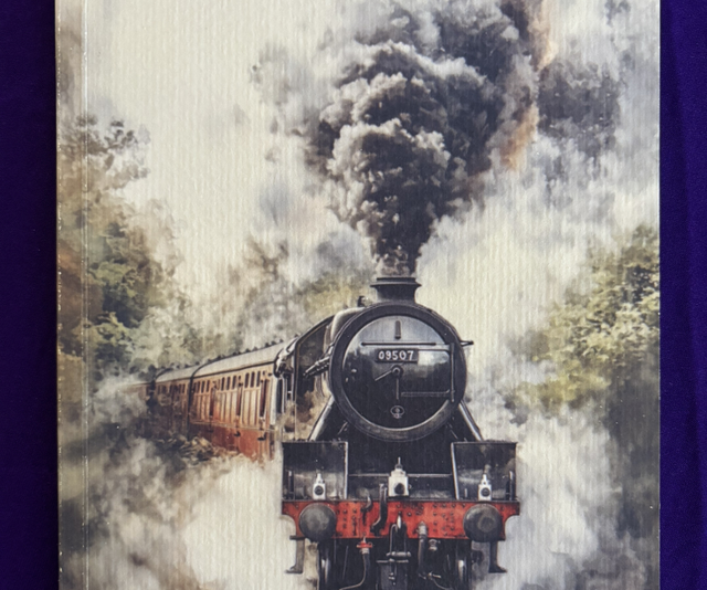 Lined Note Pad Steam Train
