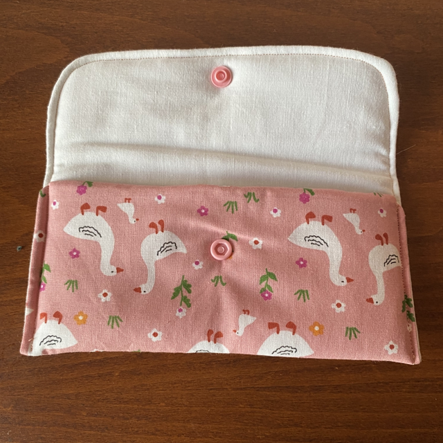 Etui a lunette oies rose