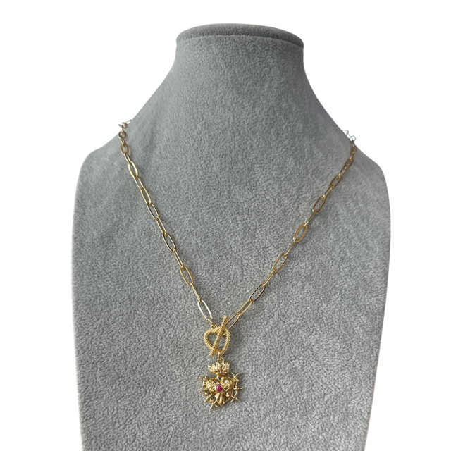 Collana cuore 6 spade 25AS-2