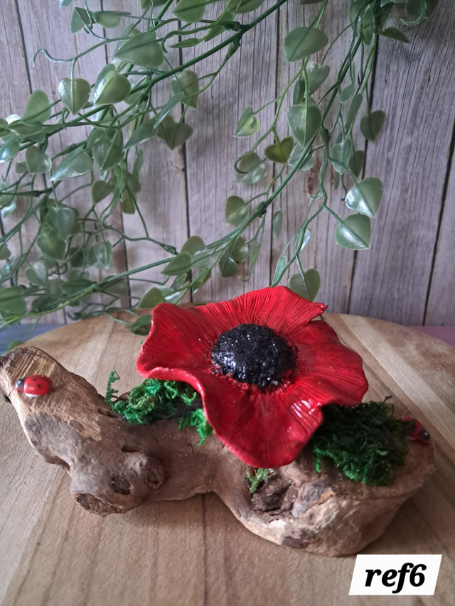 🌺 Coquelicot décoratif artisanal  ref6