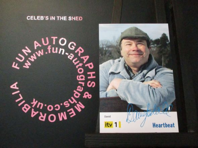 David Lonsdale (David) Original Pre-Print Black &amp; Yellow Heartbeat 6x4 Cast Card