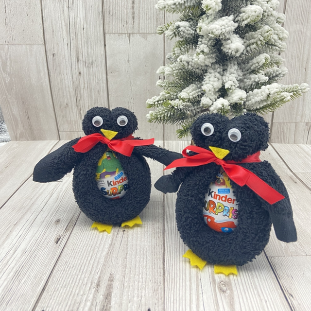 Penguin Flanimal™ Christmas stocking filler, kinder egg holder