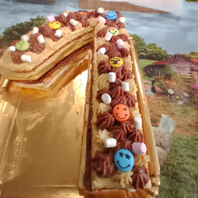 gâteau anniversaire chiffres 1 