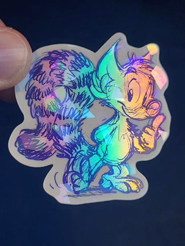 Kiki holographic sticker