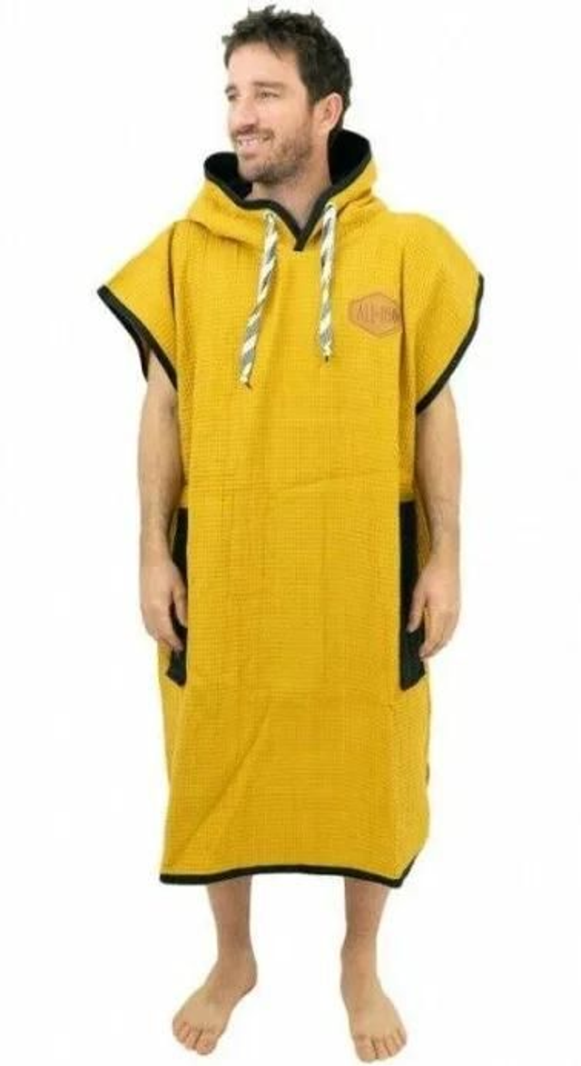 All In Waffle Changing Poncho Biege