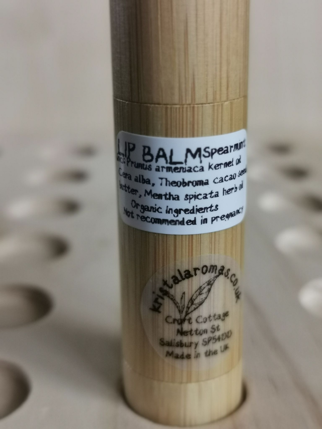 Lip Balm. Spearmint  (organic ingredients). 5g