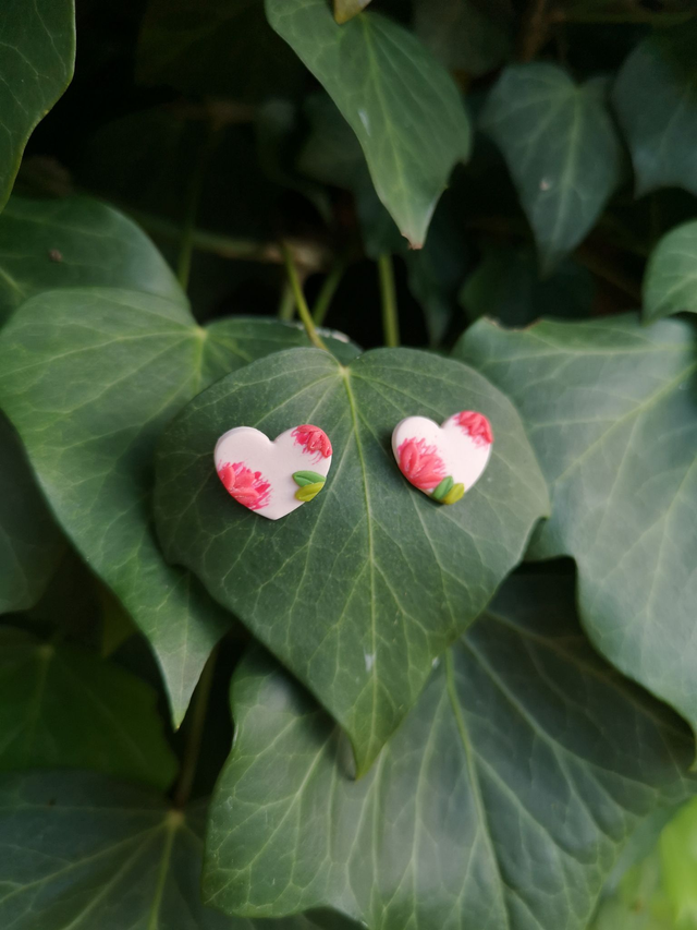 Collection Florale Jardin de Corail - Boucles d&#039;oreilles Cécile