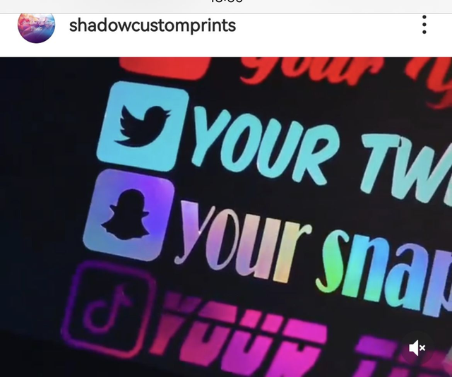 5 x Custom Made Social Media Sticker 10cm €5,- inc Free Shipping World Wide 