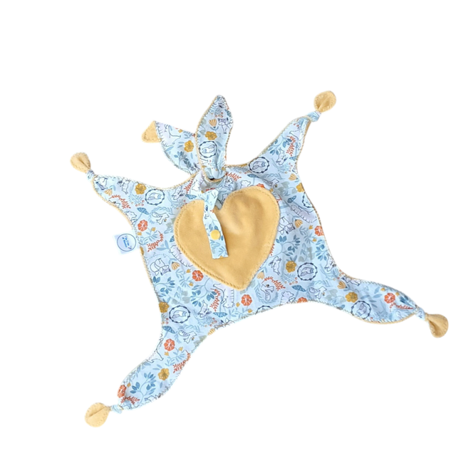 Doudou Lapin Range Tétine "Animaux de la forêt " - Coton & Minky