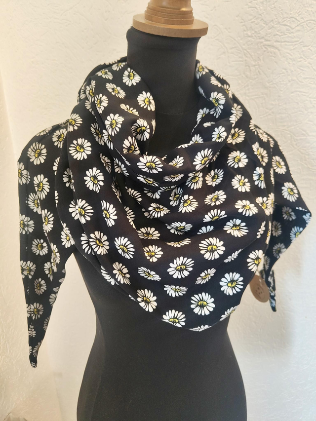 Chèche légère marguerite 