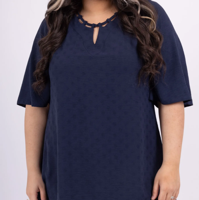 510-Blouse col ajouré 2W 