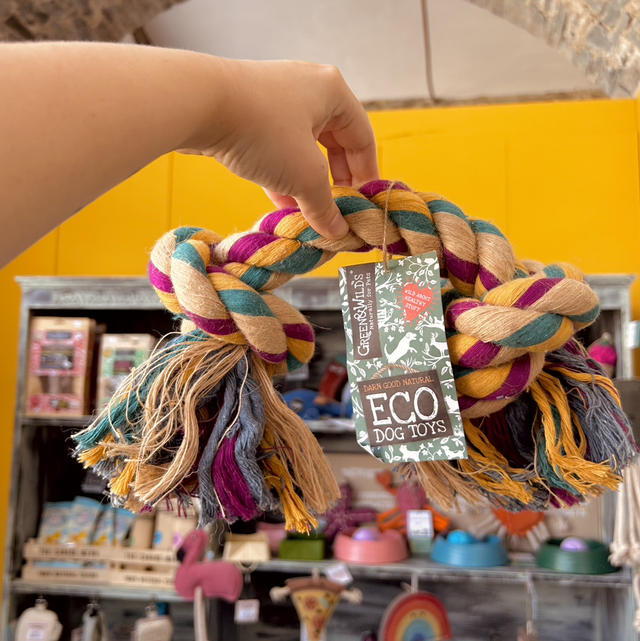 Green & Wild's Big Rope 2 Knot Eco Dog Toy