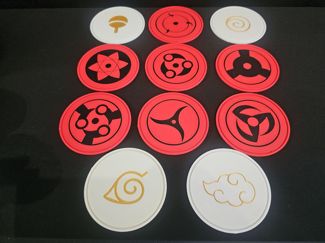 Set de 8 dessous de verre naruto shipuden
