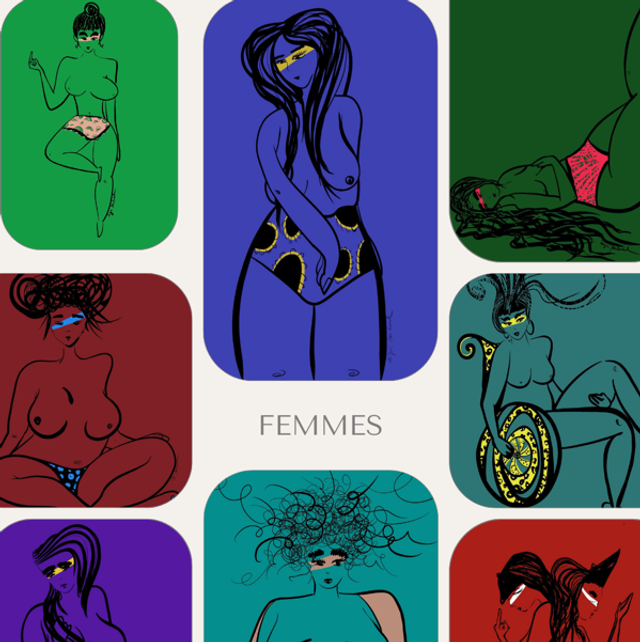 Femmes Lot de 4 cartes postales surprise édition limitée 