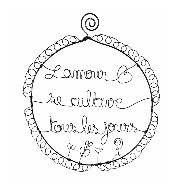 Cadre &quot;L&#039;amour se cultive tous les jours&quot;