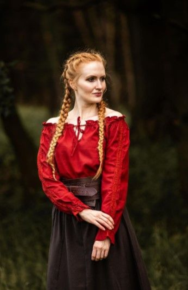 Bluse Bettina, Rot