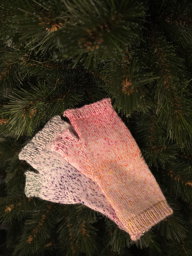 Mitaines tweedy asymétriques