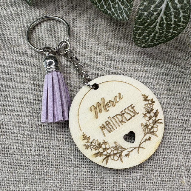 Porte-clés Merci Maîtresse