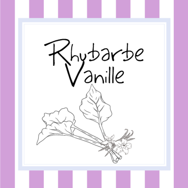 Rhubarbe Vanille (Confiture, 370g)