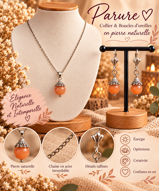 Parure en pierre naturelle